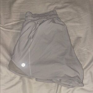 Lululemon White Athletic Shorts
